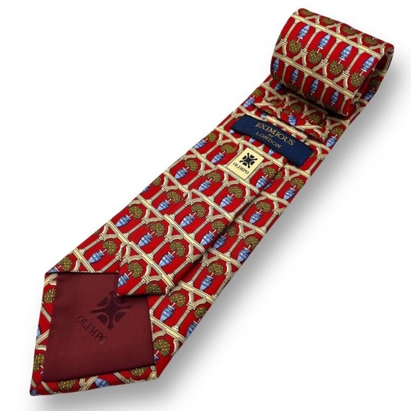 Eximious of London Topiary 100% Silk Necktie - Picture 7 of 12